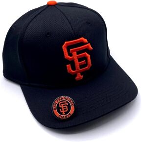 Officially Licensed San Francisco Kids Youth Baseball Hat Adjustable Classic Team Logo Cap (Black)