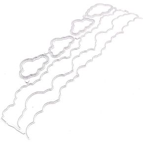 KSCRAFT Cloud Borders Slimline Metal Cutting Dies Stencils for DIY Scrapbooking/Photo Album Decorative Embossing DIY Paper Cards
