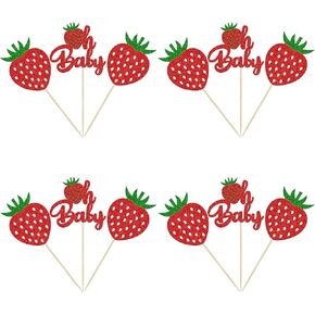1Pc Lemon 1st Birthday Cake Topper Glitter Lemon One Cake Pick Fruit Theme Lemonade First Birthday Cake Decorations for Lemon Theme Baby Shower Boys Girls 1st Birthday Party Supplies in Saudi Arabia