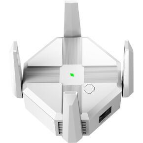 WiFi Extender, 1200Mbps Dual Band 2.4G/5G Wireless Internet Repeater and Signal Amplifier, Four Antennas 360 ° Full Coverage Strong Signal Enhancement, Two Working Modes