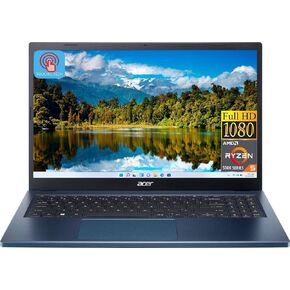 acer 2023 Newest Aspire 3 Laptop, 15.6" FHD IPS Touchscreen Display, AMD Ryzen 5 7520U Processor (Beats i7-1165G7), 8GB RAM, 1TB SSD, AMD Radeon Graphics, Wi-Fi 6, Windows 11 Home, Steam Blue