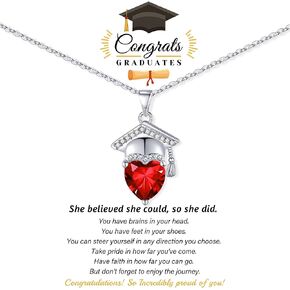 Graduation Gifts for Her 2024 Birthstone Necklace for Women Birthday Gifts for Teen Girls 5th 8th Grade High School College Graduation Gift for Her 2024 Graduation Necklace Girlfriend Daughter Jewelry