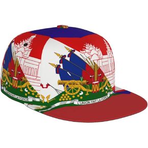 Cute Haiti Flag Cap Cute Haitian Flag Baseball Hat Adjustable Unisex Haitian Flag Cap for Men Women