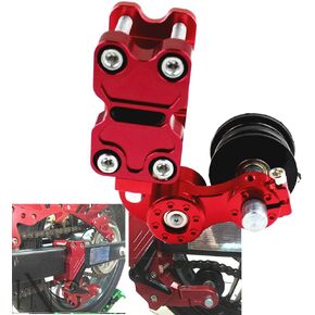 Motorcycle Chain Adjuster Chain Tensioner Automatic Adjuster Aluminum Red For Motocross Dirt Bike ATV