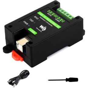 waveshare USB to RS232/485 Converter Industrial Grade Isolated Converter Onboard Original FT232RNL Chip,Stable Transmission,Supports Mac, Linux, Android, Win11/10/8.1/8/7