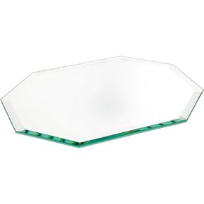 Plymor Long Octagon 5mm Beveled Glass Mirror, 7 inch x 9 inch