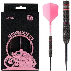 CUESOUL Engine 21/22/23g Steel Tip 90% Tungsten Dart Set with Oil Paint Finished and Unifying ROST T19 Carbon Flight