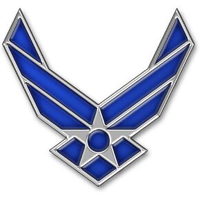 Metal Lapel Pin - US Air Force Pin & Emblem - US Air Force Wings II Logo 3/4"