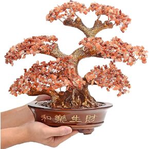 KALIFANO Large Amethyst (1,251 Gemstone Count) Chakra Crystal Tree with Healing Properties - Bonsai Feng Shui Money Tree for Positive Energy, Luck and Wealth