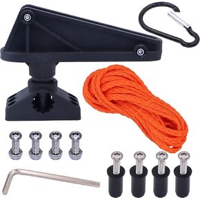 30 Feet Rope and Boat Anchor Lock Side Deck Mount Anchor Lock Release System Total Kit,30 Feet Dedicated Anchor Rope (PE Hollow Braided Rope Do Not Absorb Water) with Install the Nut 2 Kit and Tool