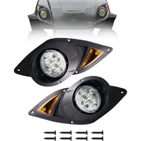 Golf Cart Headlight Kit for Yamaha G29 Drive 2007+, Golf Cart Front LED Light Kit Replacement for Yamaha Gas&Electric