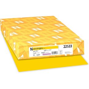 Neenah Astrobrights Color Paper, 11" x 17", 24 lb/89 GSM, Pulsar Pink, 500 Sheets (21033)