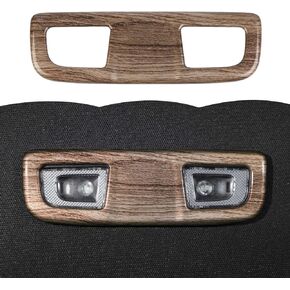 RT-TCZ Carbon Fiber Roof Rear Reading Light Lamp Panel Trim Cover Decoration Interior Accessories Compatible with Chevrolet Silverado 2019-2023,for GMC Sierra 2019-2023