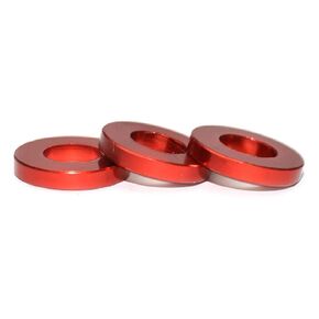 50pcs M5 Flat Washer Aluminum Gasket Anodized Countersunk Washer for RC Model Part (Green)