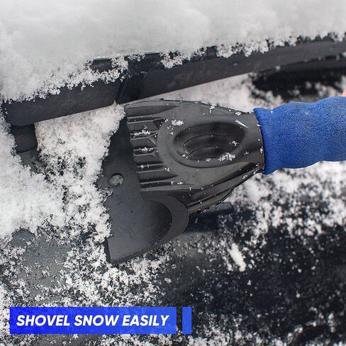 4 Pieces 10 Inch Car Ice Scrapers Frost Snow Scraper Frost Ice Removal Tools Plastic Ice Shovel Scraper with Foam Grip for Car Truck Windshield Home Window in Saudi Arabia