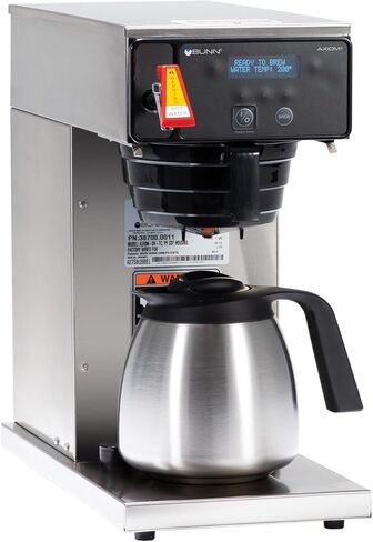 Bunn 38700.0011 Axiom-DV-TC Dual Voltage Commercial Thermal Coffee Brewer, Black/Stainless (120V Standard) in Saudi Arabia