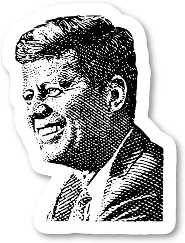 ملصقات JFK التاريخية - 3 عبوات - مجموعة من ملصقات الكمبيوتر المحمول الفينيل مقاس 2.5 و3 و4 بوصة - لأجهزة الكمبيوتر المحمول والهاتف وزجاجة المياه والسيارة والمزيد (3 عبوات) S82324-3Pack in Saudi Arabia