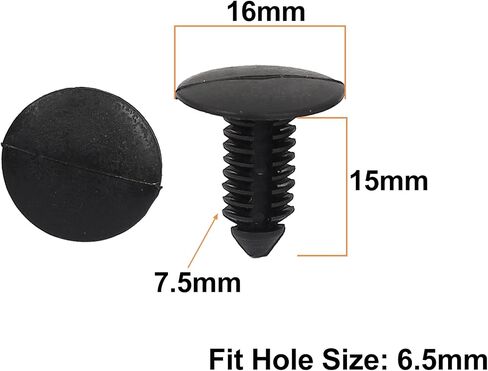 uxcell 8mm x 6mm Hole Plastic Car Fender Fir Tree Clips Rivets Retainer 20pcs in Saudi Arabia