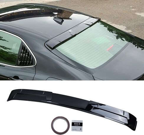 جناح خلفي لسقف النافذة الخلفية جناح شفة سبويلر علوي لسيارة تويوتا كامري 2018-2021 (أسود لامع) in Kuwait