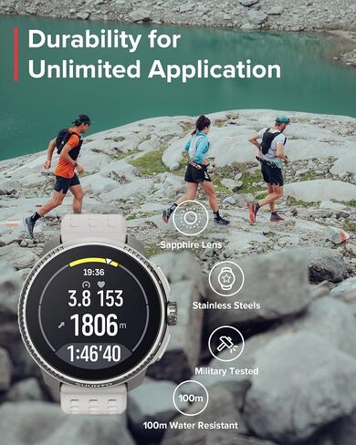 SUUNTO Race GPS Running Watch, Titanium Charcoal, EU in Saudi Arabia