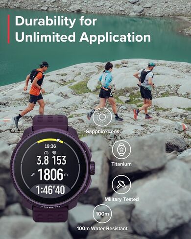 SUUNTO Race GPS Running Watch, Titanium Charcoal, EU in Saudi Arabia