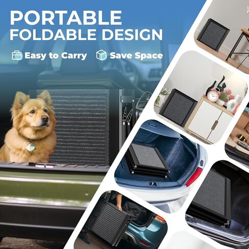 Dog Ramp for Car Large Dog, 71“x20"in Portable Car Ramp for Large Dogs, Folding Pet Ramp Non-Slip, Outdoor Dog Ramp for Trucks, SUV, High Bed in Saudi Arabia
