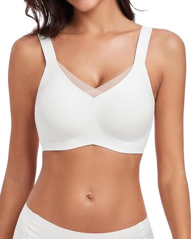 WOWENY Wireless Bras for Women no Underwire Push Up Bra Comfort Seamless Full Coverage Bralettes with Support Everyday Bra in Kuwait