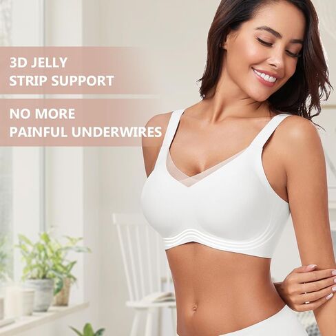 WOWENY Wireless Bras for Women no Underwire Push Up Bra Comfort Seamless Full Coverage Bralettes with Support Everyday Bra in Kuwait