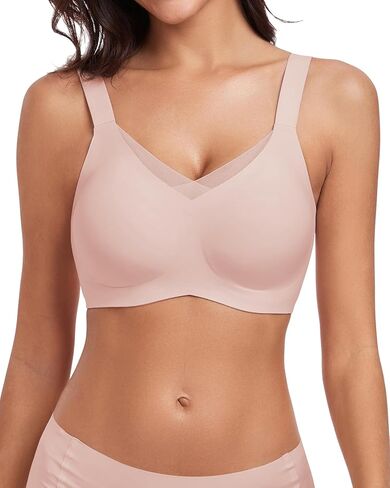 WOWENY Wireless Bras for Women no Underwire Push Up Bra Comfort Seamless Full Coverage Bralettes with Support Everyday Bra in Kuwait