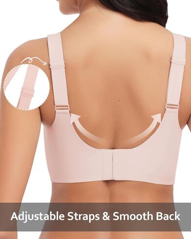 WOWENY Wireless Bras for Women no Underwire Push Up Bra Comfort Seamless Full Coverage Bralettes with Support Everyday Bra in Kuwait