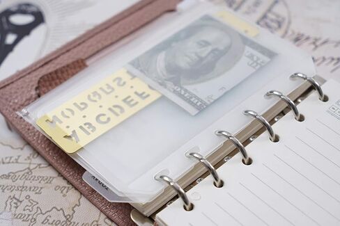 Moterm 2 PCs Page Lifter(Transparent Separator), 1 PC Bookmark Ruler, 1 PC PVC Storage Card Holder and 1 PC Zipper Bag for A5 Planner in Kuwait