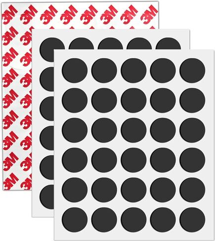 Round Magnets with Adhesive Backing, 30 Pieces 3M Strong Adhesive Magnet Dots (Diameter 0.8’’ x 0.08") Powerful Anisotropy Circle Magnets for DIY, Art Projects, whiteboards & Fridge in Kuwait