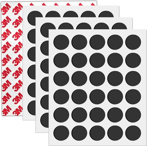 Round Magnets with Adhesive Backing, 30 Pieces 3M Strong Adhesive Magnet Dots (Diameter 0.8’’ x 0.08") Powerful Anisotropy Circle Magnets for DIY, Art Projects, whiteboards & Fridge in Kuwait