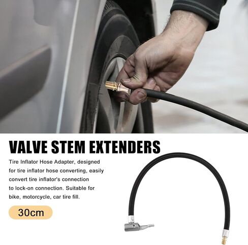 X AUTOHAUX 100cm 39" Tire Valve Stem Extension Inflator Extender Hose Universal Fit for Car Motorcycle Bicycle Bike in Saudi Arabia