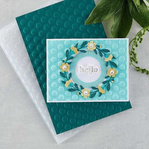 SPELLBINDERS PAPERCRAFTS, INC 3D Embossing Folder Puff Dotty, Opaque in Saudi Arabia