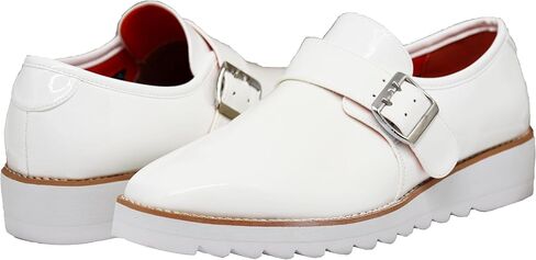 Enzo Romeo FREL Men's Patent Monk Strap Buckle Slip On Loafer Dress Shoes in Kuwait