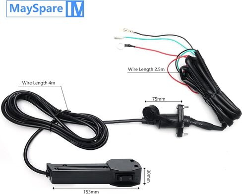 مجموعة التحكم عن بعد لجهاز التحكم اليدوي السلكي من MaySpare Winch لرافعة ATV UTV in Kuwait