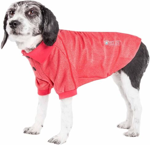 Pet Life ® Active 'Fur-Flexed' Fitness and Yoga Pet T-Shirt Dog Polo - Breathable Dog Shirt Featuring 4-Way Relax-Stretch, Reflection and Quick Dry Technology - Performance Dog Clothes in Saudi Arabia