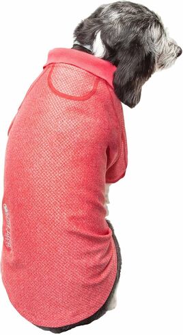 Pet Life ® Active 'Fur-Flexed' Fitness and Yoga Pet T-Shirt Dog Polo - Breathable Dog Shirt Featuring 4-Way Relax-Stretch, Reflection and Quick Dry Technology - Performance Dog Clothes in Saudi Arabia
