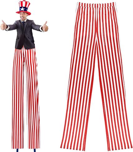 زي العم الرجالي ذو الدعائم، يوم الاستقلال، يوليو الرابع من الحفلات الوطنية، فستان فاخر للرجال (أحمر، 78 بوصة) in Kuwait