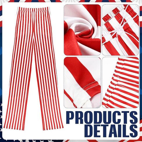 زي العم الرجالي ذو الدعائم، يوم الاستقلال، يوليو الرابع من الحفلات الوطنية، فستان فاخر للرجال (أحمر، 78 بوصة) in Kuwait