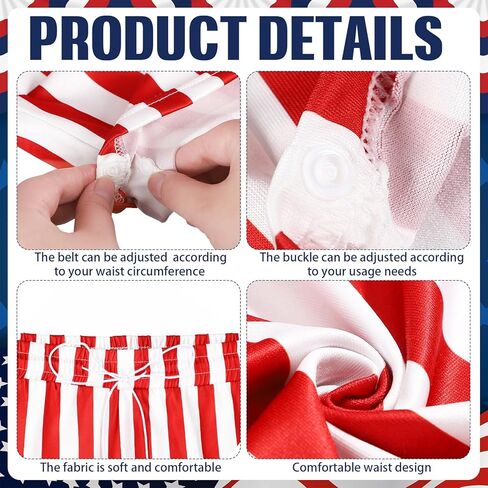 زي العم الرجالي ذو الدعائم، يوم الاستقلال، يوليو الرابع من الحفلات الوطنية، فستان فاخر للرجال (أحمر، 78 بوصة) in Kuwait