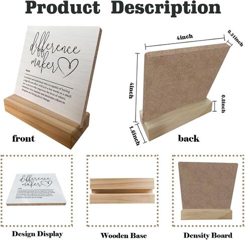 Difference Maker Sign,Thank You Gift for Women Teacher Mentor Coach Boss Manager Mom,Inspirational Desk Decor,Difference Maker Decorative Desk Sign for Home Office in Saudi Arabia