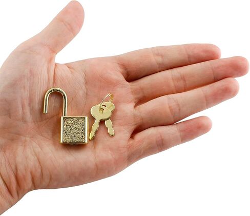 Piutouyar Mini Lock with Key, Small Luggage Lock, Little Padlock, Diary Lock, Bronze Lock, Vintage Lock, Antique Padlock for Suitcase, Schoolbag (15Pcs) in Saudi Arabia
