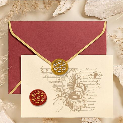 1" Bear Wax Seal Stamp Retro Sealing Stamps Removable Brass Head Seal Stamp with Wooden Handle Sealing Wax for Envelope Greeting Card Letter Wedding Invitations Gift Wrapping Decor in Saudi Arabia