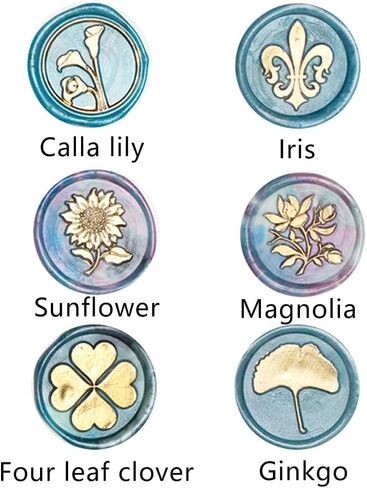 Four Leaf Clover Wax Seal Stamp, YOSENLING Flowers Wax Seal Stamp Kit, Vintage Personalized Wax Seal Stamp for Letter Cards Invitations,Gift Wrapping. in Saudi Arabia