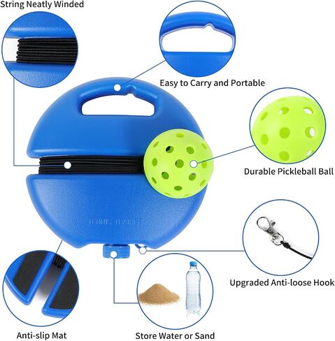 Match Buddy Pickleball Trainer, Featuring A Rope and Carry Bag, is an Ideal Training Tool Suitable for Adult or Child Beginners. in Saudi Arabia