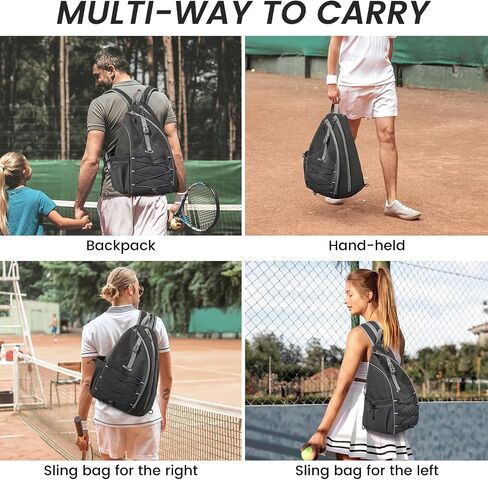 حقيبة G4Free Pickleball، حقيبة ظهر Pickleball للنساء والرجال، حقيبة حبال قابلة للتعديل مع جيب مقاوم للماء/خطاف سياج in Saudi Arabia