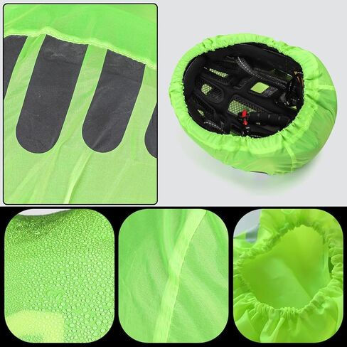 Bike Helmet Cover, Waterproof Bike Helmet Cover with Reflective Strip, Night Visual Mountain Bicycle Helmets Covers, Windproof Breathable Cycling Helmet Cover in Kuwait