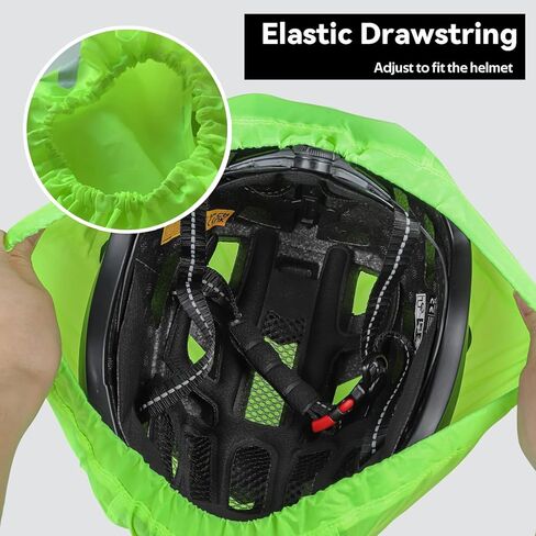 Bike Helmet Cover, Waterproof Bike Helmet Cover with Reflective Strip, Night Visual Mountain Bicycle Helmets Covers, Windproof Breathable Cycling Helmet Cover in Kuwait